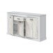 Sideboard >DACITE< in Velho Weiß und Artik Weiß - 158x87x40 (BxHxT)