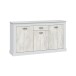 Sideboard >DACITE< in Velho Weiß und Artik Weiß - 158x87x40 (BxHxT)