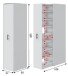 Schuhschrank >Laundry< (2er-Set) in Artik Weiß - 74x183x60 (BxHxT)