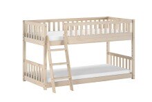 Etagenbett >Ronald< in Kiefer Natur lackiert - 210x121,5x129 (BxHxT)