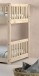 Etagenbett >Ronald< in Kiefer Natur lackiert - 210x121,5x129 (BxHxT)