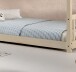 Etagenbett >Ronald< in Kiefer Natur lackiert - 210x121,5x129 (BxHxT)