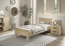 Schlafzimmer-Set >Sam< (2er-Set) in Eiche Melamin Dekor - 94,6x87x206,4 (BxHxT)