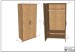 Schlafzimmer-Set >Sam< (3-teilig) in Eiche Melamin Dekor, Holzwerkstoff