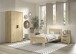 Schlafzimmer-Set >Sam< (3-teilig) in Eiche Melamin Dekor, Holzwerkstoff