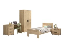 Schlafzimmer-Set >Sam< (4-teilig) in Eiche Melamin...