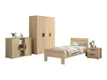 Schlafzimmer-Set >Sam< (4-teilig) in Eiche Melamin...