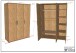 Schlafzimmer-Set >Sam< (4-teilig) in Eiche Melamin Dekor, Holzwerkstoff