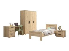 Schlafzimmer-Set >Sam< (4-teilig) in Eiche Melamin...