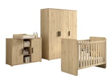 Babymöbel-Set >Sam< (4-teilig) in Eiche...