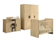Babymöbel-Set >Sam< (4-teilig) in Eiche...
