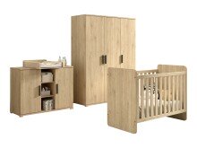 Babymöbel-Set >Sam< (4-teilig) in Eiche...