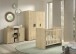 Babymöbel-Set >Sam< (4-teilig) in Eiche Melamin Dekor - 100,5x199,2x59 (BxHxT)