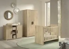 Babymöbel-Set >Sam< (4-teilig) in Eiche...