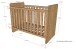 Babymöbel-Set >Sam< (4-teilig) in Eiche Melamin Dekor - 100,5x199,2x59 (BxHxT)