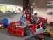 Autobett >Max< in Rot, Holzwerkstoff - 229x58x114cm (BxHxT)