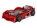 Autobett >Max< in Rot, Holzwerkstoff - 229x58x114cm (BxHxT)