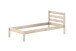 Einzelbett >Pino< in Kiefer natur lackiert, Massivholz - 211x84,4x97,5cm (BxHxT)