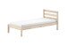 Einzelbett >Pino< in Kiefer natur lackiert, Massivholz - 211x84,4x97,5cm (BxHxT)