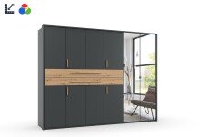 Drehtürenschrank >DIGIT< GRAFIT / ARTISAN...