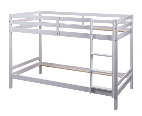 Etagenbett >Small Cloud< in Weiß - 96x150x207 (BxHxT)