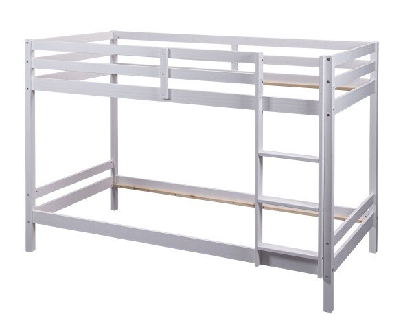 Etagenbett >Small Cloud< in Weiß - 96x150x207 (BxHxT)