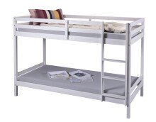 Etagenbett >Small Cloud< in Weiß - 96x150x207 (BxHxT)