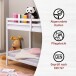 Etagenbett >Small Cloud< in Weiß - 96x150x207 (BxHxT)