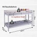 Etagenbett >Small Cloud< in Weiß - 96x150x207 (BxHxT)
