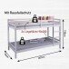 Etagenbett >Small Cloud< in Weiß - 96x150x207 (BxHxT)