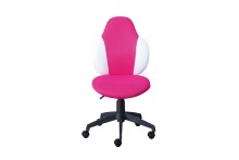 Schreibtischstuhl >JESSI< in Himbeer/Weiß, Mesh - 52x103,5x56 (BxHxT)