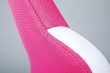 Schreibtischstuhl >JESSI< in Himbeer/Weiß, Mesh - 52x103,5x56 (BxHxT)
