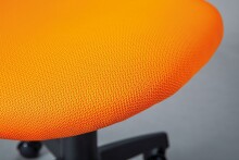 Schreibtischstuhl >JESSI< in Orange/Grün, Mesh - 52x103,5x56cm (BxHxT)