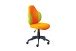 Schreibtischstuhl >JESSI< in Orange/Grün, Mesh - 52x103,5x56cm (BxHxT)