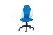 Schreibtischstuhl >JESSI< in Blau/Weiß, Mesh - 52x103,5x56cm (BxHxT)