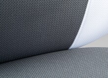 Schreibtischstuhl >JESSI< in Grau/Weiß, Mesh - 52x103,5x56cm (BxHxT)