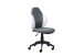 Schreibtischstuhl >JESSI< in Grau/Weiß, Mesh - 52x103,5x56cm (BxHxT)