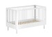 Babybett >Buche massiv< in weiß lackiert - 144,4x88x74 (BxHxT)