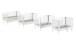 Babybett >Buche massiv< in weiß lackiert - 144,4x88x74 (BxHxT)