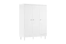 Drehtürenschrank >Buche massiv< in weiß...