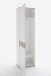 Garderobenschrank >Clayborn< in weiss / Wotan-Eiche Dekor  - 58x205x40cm (BxHxT)