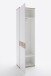 Garderobenschrank >Clayborn< in weiss / Wotan-Eiche Dekor  - 58x205x40cm (BxHxT)