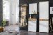 Garderobenschrank >Clayborn< in weiss / Wotan-Eiche Dekor  - 58x205x40cm (BxHxT)