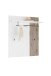 Garderobenpaneel >Menaro< in weiss / Viking Oak Dekor - 90x112x29 (BxHxT)
