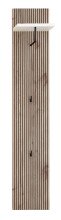 Garderobenpaneel >Menaro< in weiss / Viking Oak...