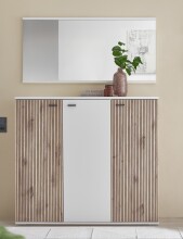Garderoben-Set >Menaro< (3-teilig) in weiss /...