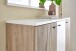 Garderoben-Set >Menaro< (3-teilig) in weiss / Viking Oak Dekor - 172x198x37 (BxHxT)