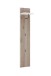 Garderoben-Set >Menaro< (4-teilig) in weiss / Viking Oak Dekor - 155x198x37 (BxHxT)