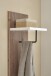 Garderoben-Set >Menaro< (4-teilig) in weiss / Viking Oak Dekor - 155x198x37 (BxHxT)