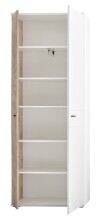 Garderoben-Set >Menaro< (5-teilig) weiss / Viking Oak Dekor - 260x198x37 (BxHxT)